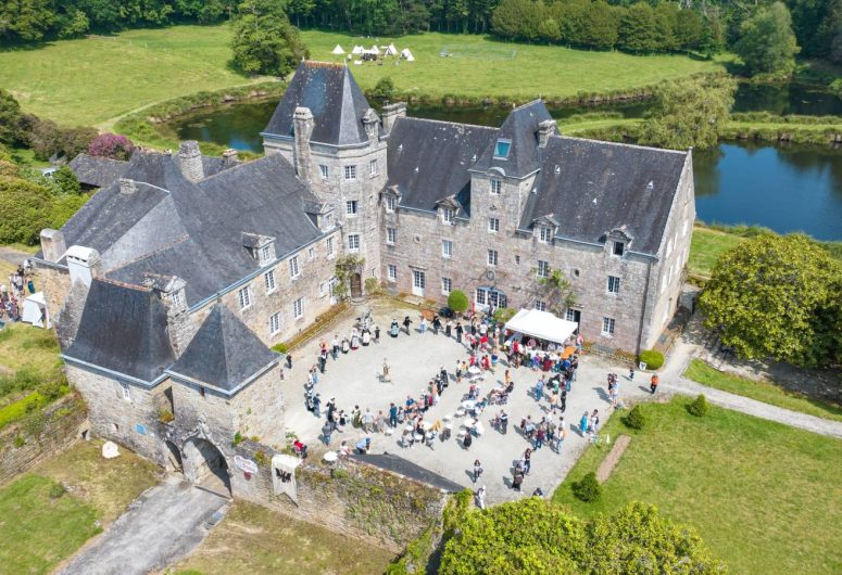 Vue aérienne Manoir du Stang ©Philippe Boucher